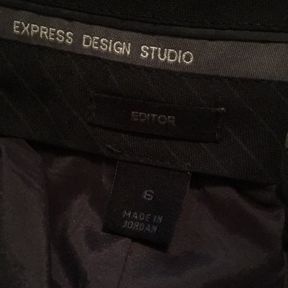 Express editor gray wool lined pants- size 6 NEW! - Picture 2 of 5